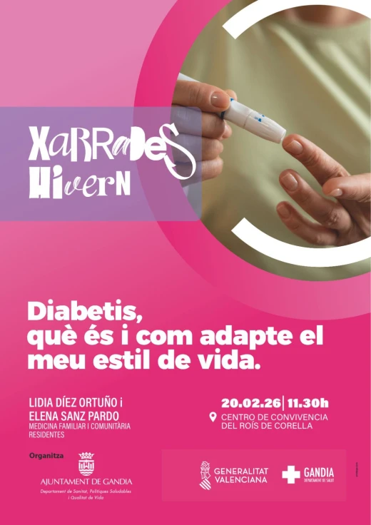 La diabetes desde un punto de vista médico y didáctico en las charlas del departamento de Salud de Gandia