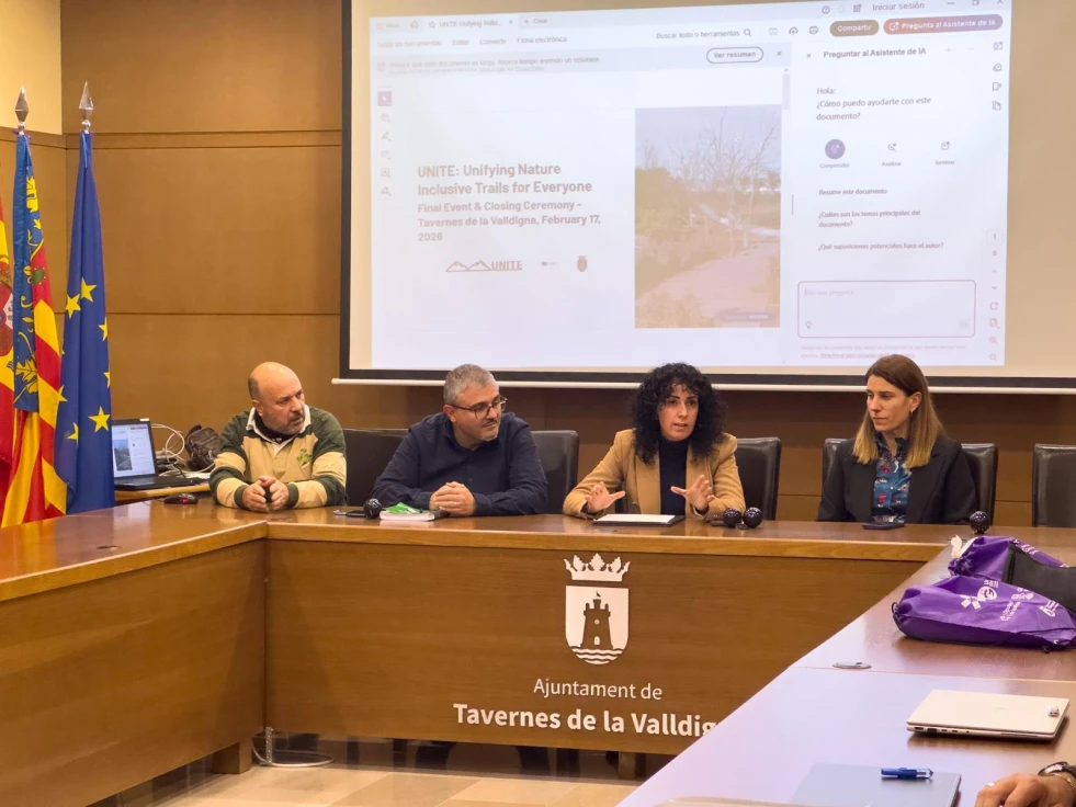 Tavernes de la Valldigna acoge la reunión internacional y la clausura del proyecto europeo UNITE