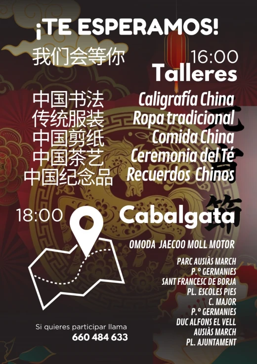 Programación hoy sábado del Año Nuevo Chino en Gandia