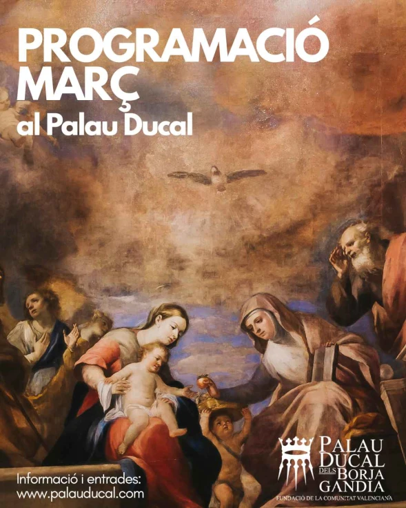 La Condesa de Oliva en la 'visita' al Palau Ducal dels Borja en Gandia