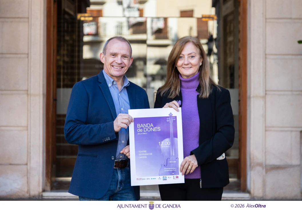 Concierto hoy domingo de la Sinfónica de Mujeres en Gandia con motivo del 8M