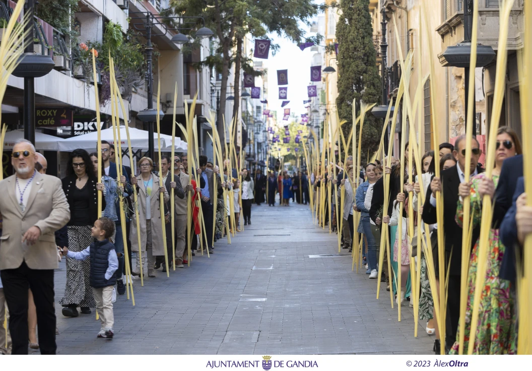 Guía de Procesiones de la Semana Santa de Gandia: Domingo de Ramos