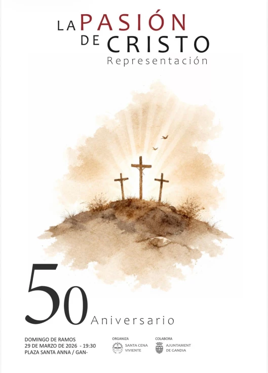 Guía de Procesiones de la Semana Santa de Gandia: Tarde de Vía Crucis Viviente y Traslado del Yacente