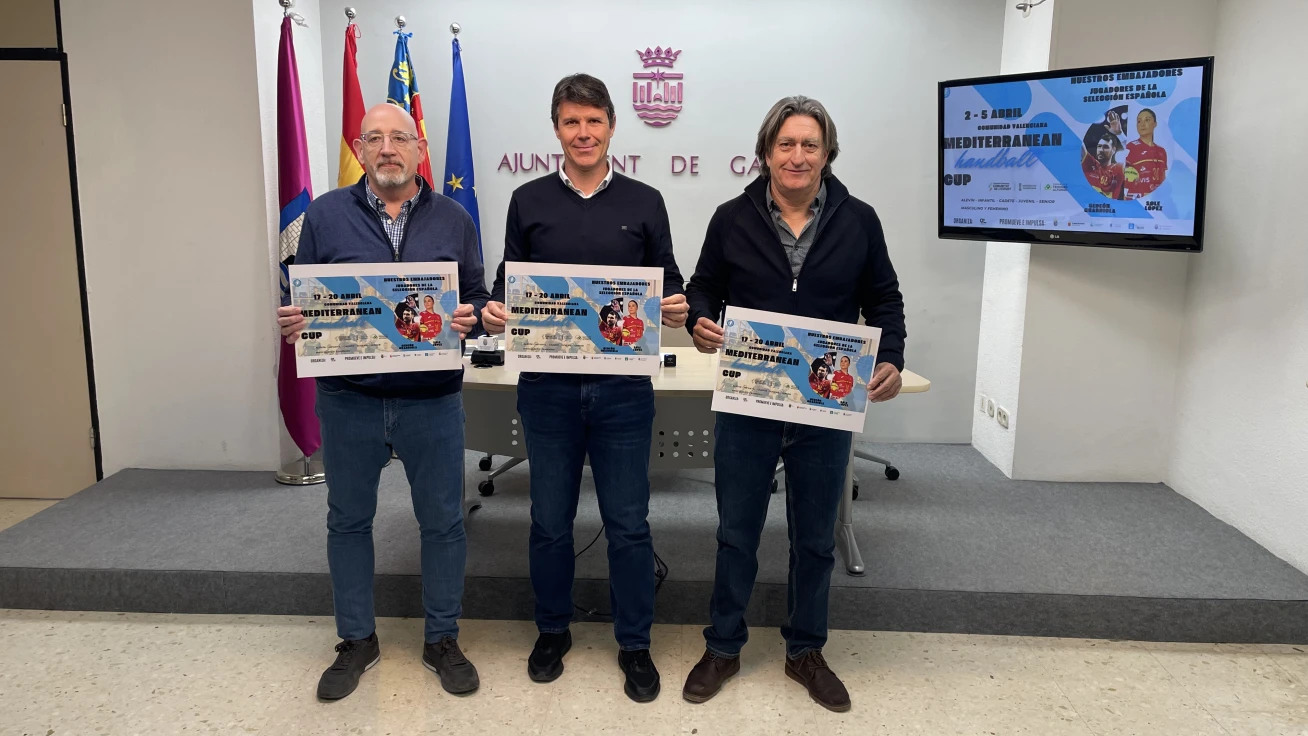 Gandia se prepara para la Mediterranean Handball Cup 2026