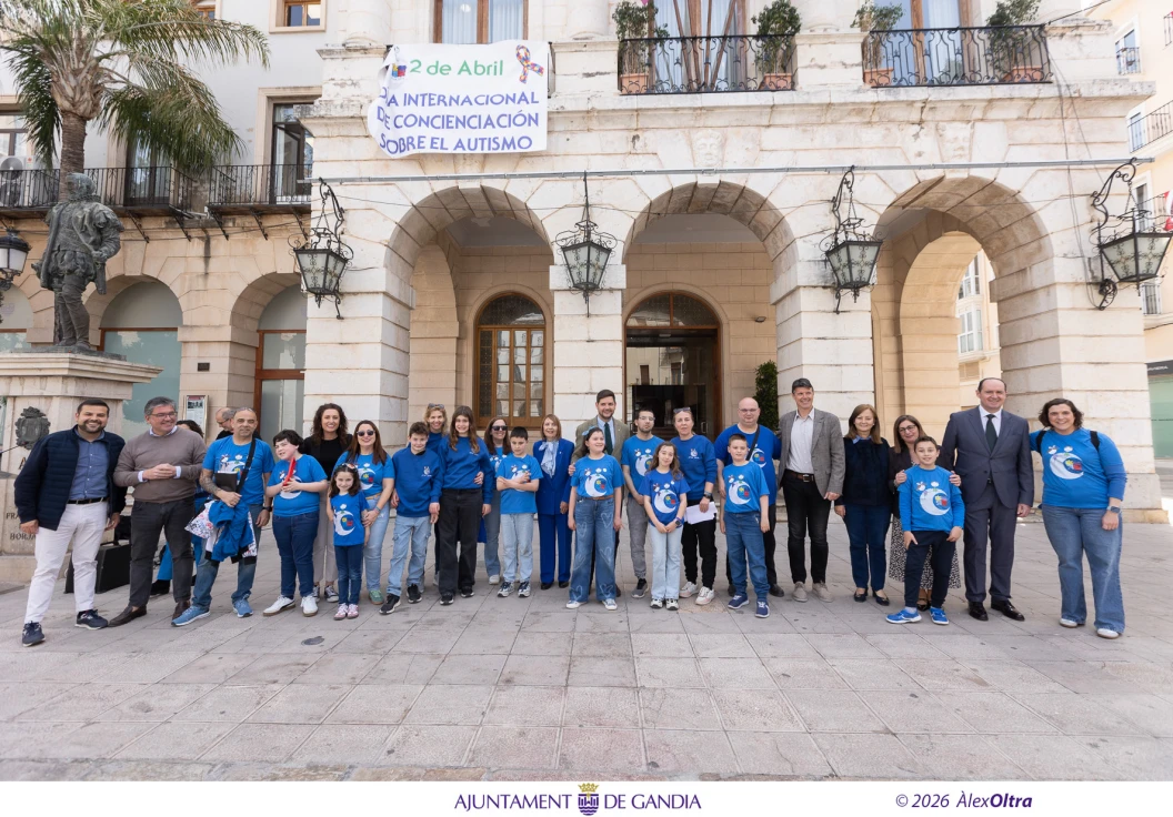 Gandia conmemora el Día Mundial de Concienciación sobre el Autismo