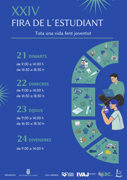 La Fira de l’Estudiant de Gandia reunirá a más de 40 expositores del 21 al 24 de abril