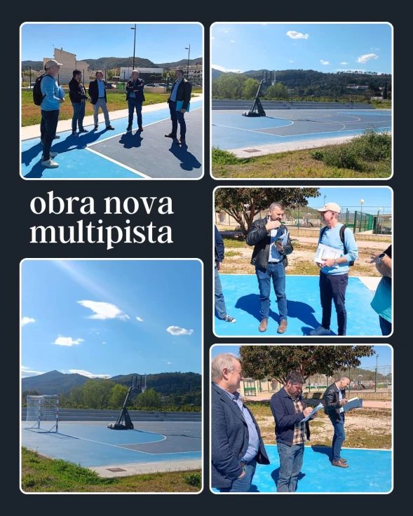 Villalonga estrena nueva multipista en el Polideportivo Municipal para ampliar la oferta deportiva