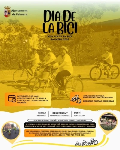 Palmera celebra hoy la XXIV Volta en Bici con una jornada dedicada al ciclismo