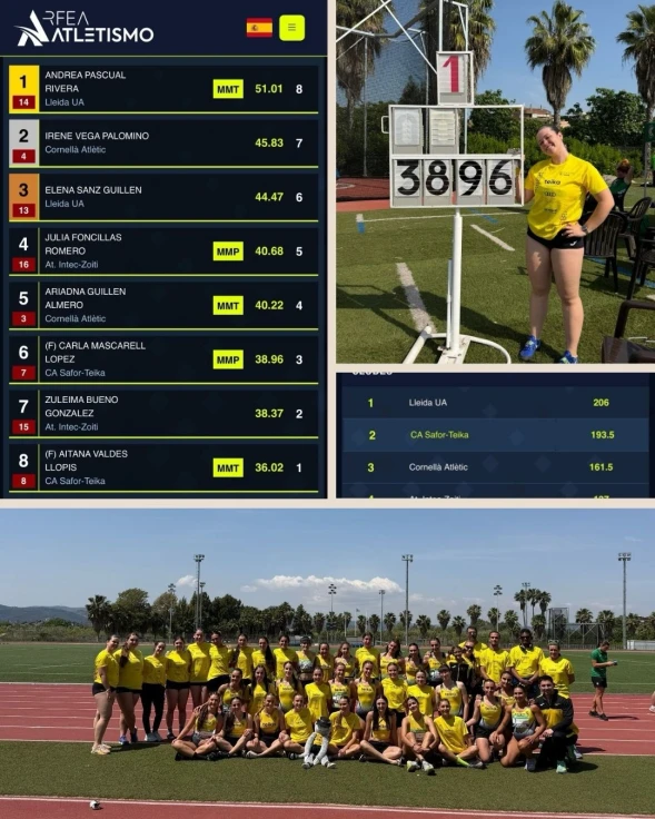 El Ayuntamiento de Villalonga felicita a Carla Mascarell por su actuación en el Campeonato Nacional de Clubes