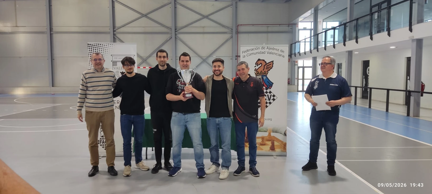 El Club de Ajedrez Fomento de Gandia A se proclama campeón de la Copa Federación de Rápidas Valencia Sur