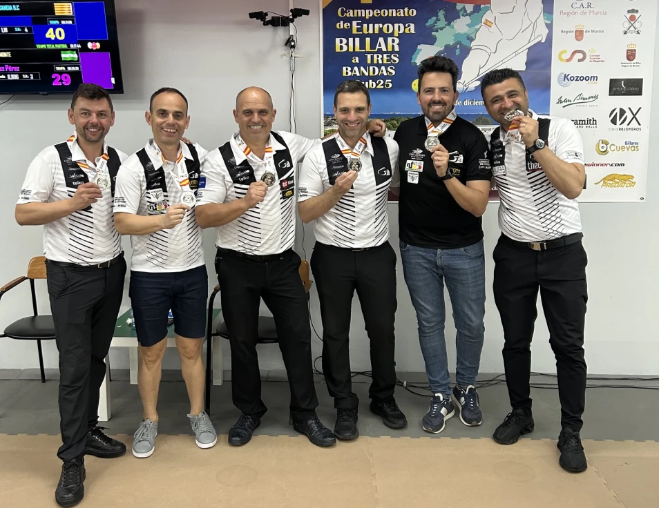 El Chef Amadeo Gandia Billar Club conquista el subcampeonato de España en División de Honor