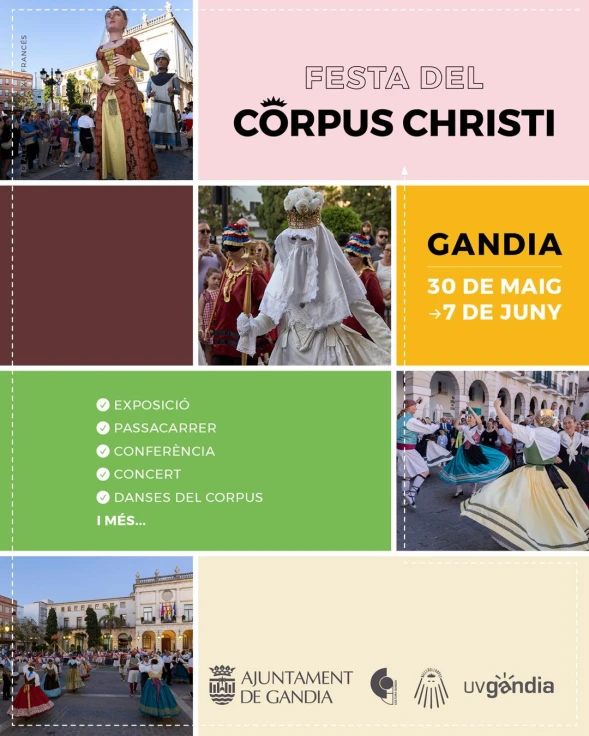 Gran celebración del Corpus Christi en Gandia