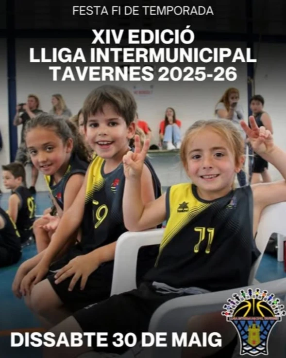 Tavernes de la Valldigna celebra hoy la XIV Liga Intermunicipal de baloncesto con más de 300 jugadores en el Pabellón Carlos Pellicer