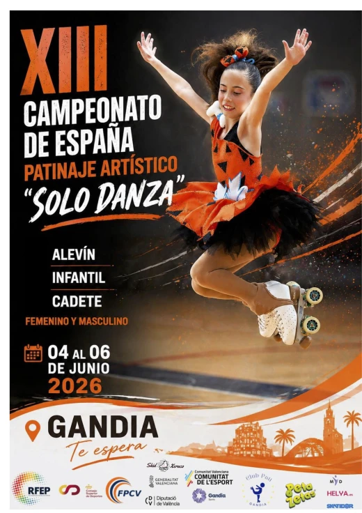 Gandia acoge el XIII Campeonato de España de Patinaje Artístico Solo Danza