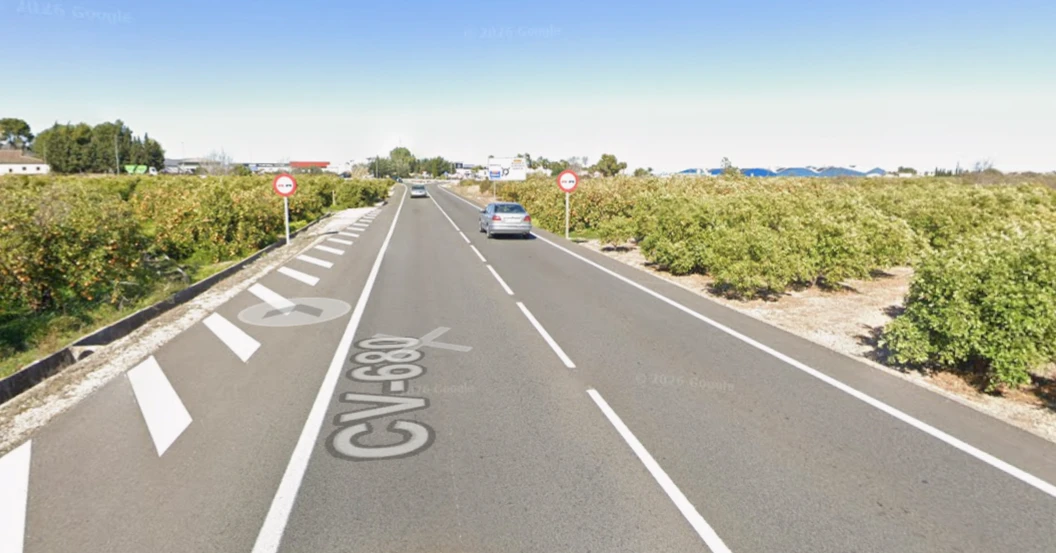 El martes 9 de junio habrá corte parcial de carretera CV-680 entre Beniarjó y Almoines