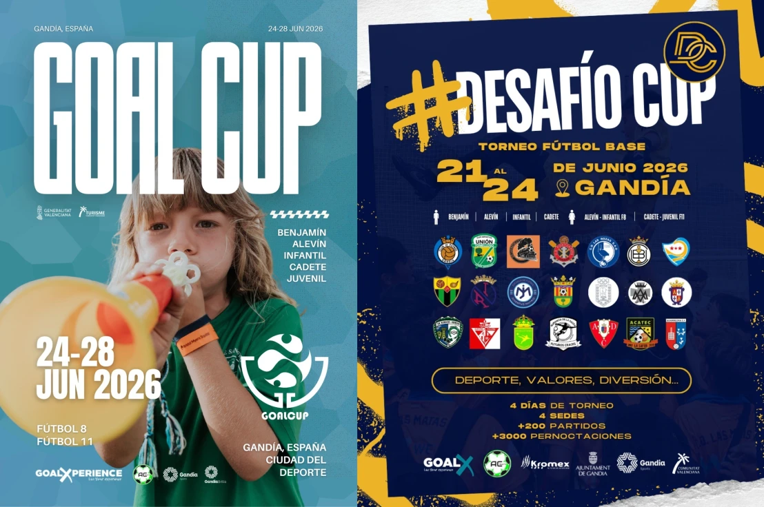 Más de 15.000 personas asistirán a los torneos Desafío Cup y Goal Cup en Gandia