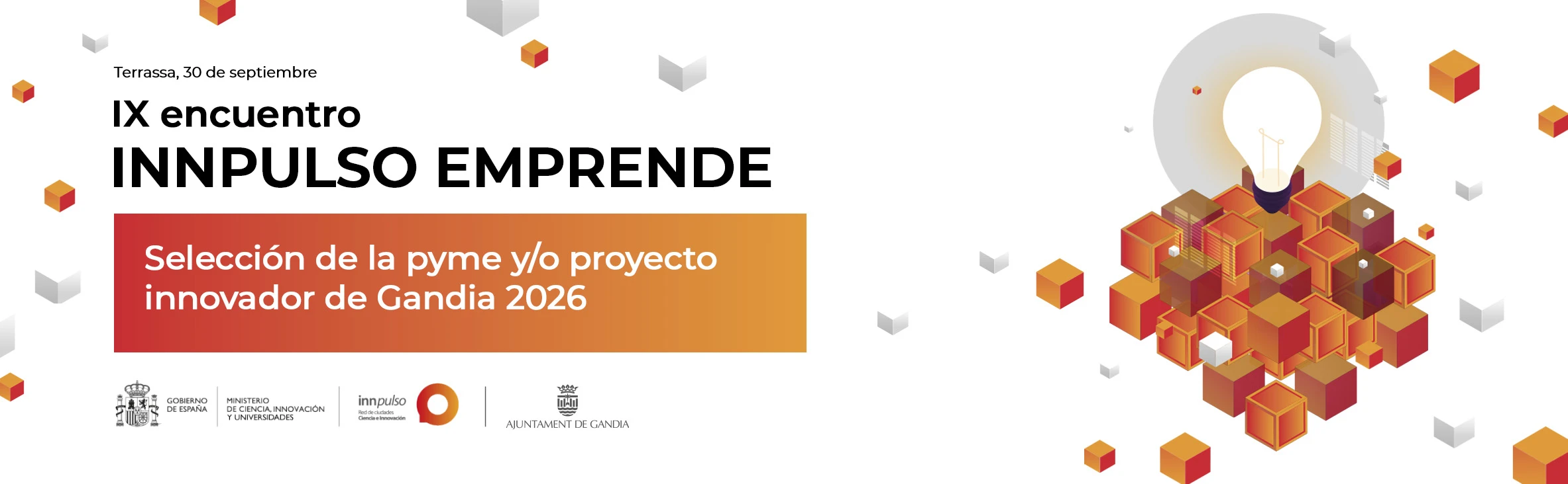 Gandia busca el proyecto innovador que la representará en el certamen nacional Innpulso Emprende