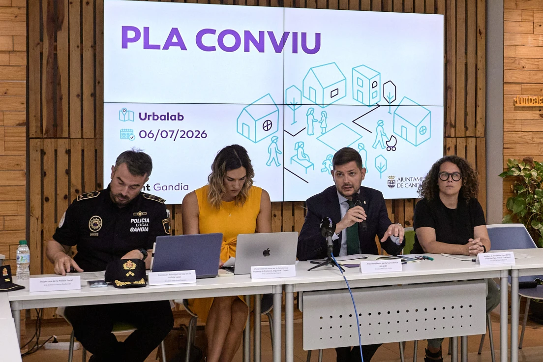 Gandia constituye una Mesa por la Convivencia y mejorará sus servicios públicos