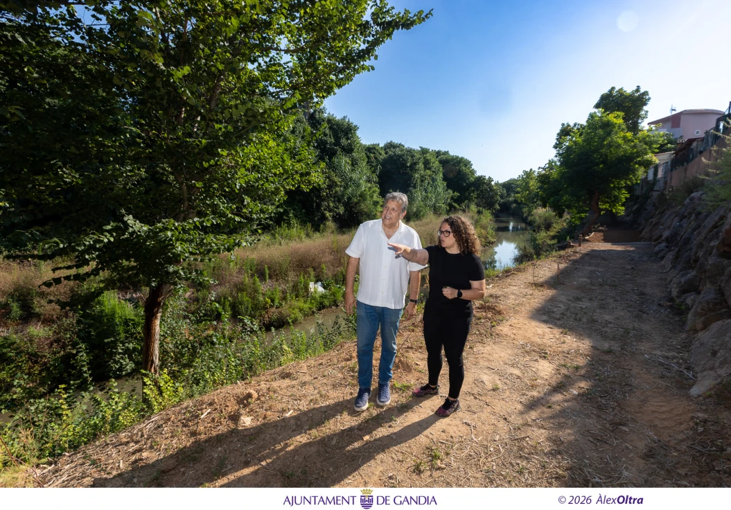 Gandia ultima un nuevo corredor verde que conectará la ciudad con el Grau