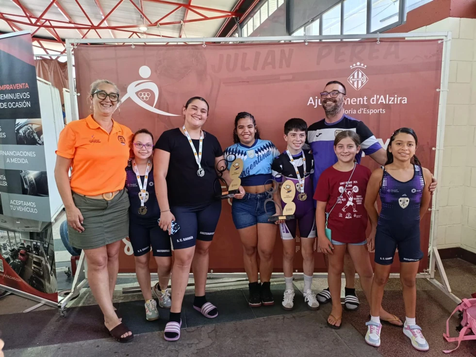 La cantera del AC Gandia de Halterofilia brilla en el cierre de los Juegos Deportivos