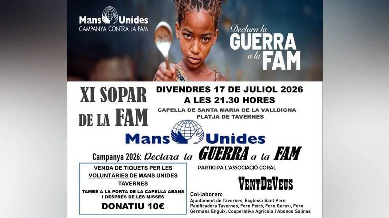 Tavernes de la Valldigna acoge el XI Sopar de la Fam