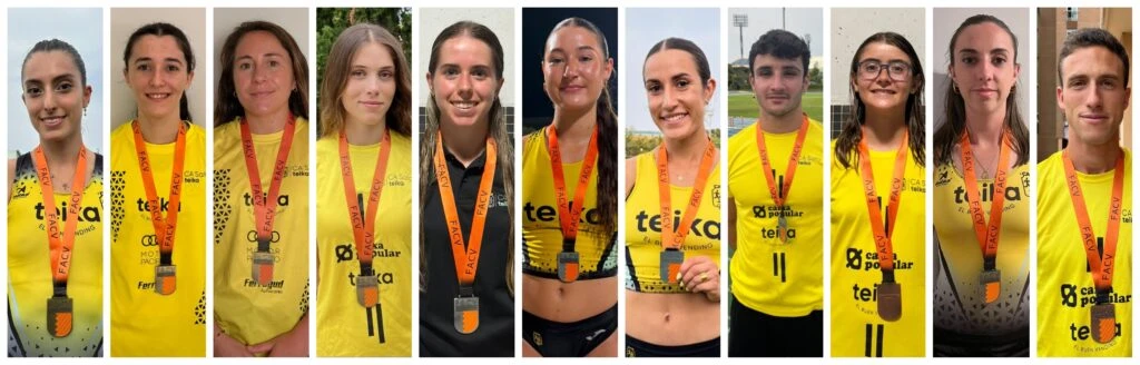 El Club de Atletismo Safor Teika conquista once medallas en el Campeonato Autonómico Absoluto Individual
