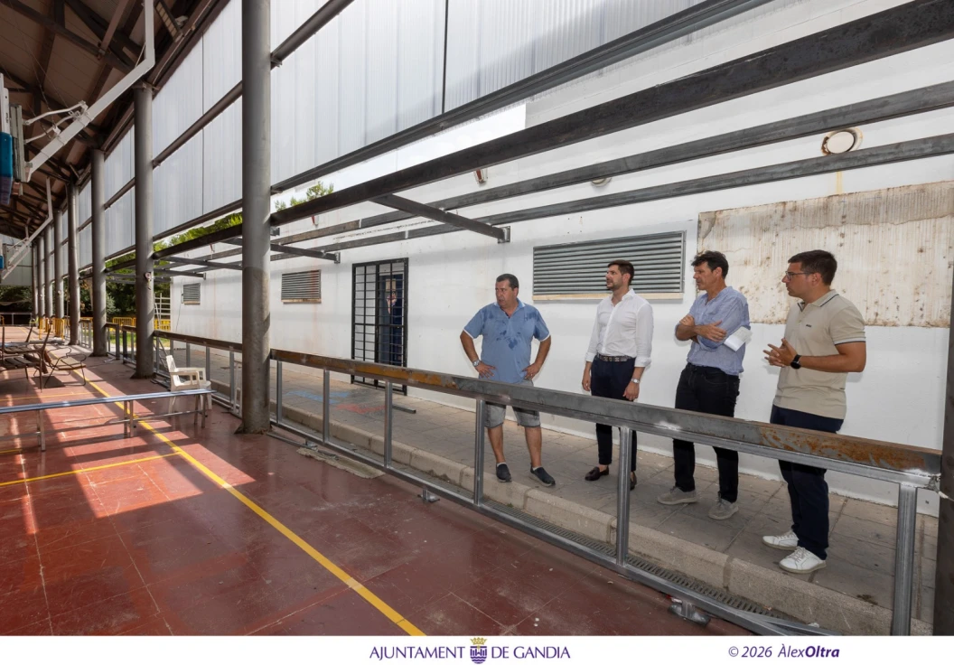 Gandia invierte 80.000 euros para modernizar la pista B de baloncesto del polideportivo municipal