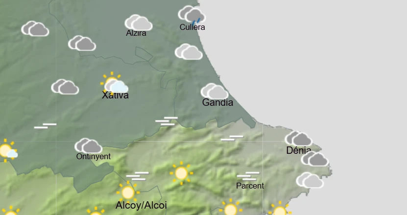 Miércoles con nubes bajas en el litoral