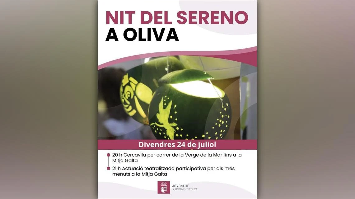 Oliva celebra la 'Nit del Sereno'