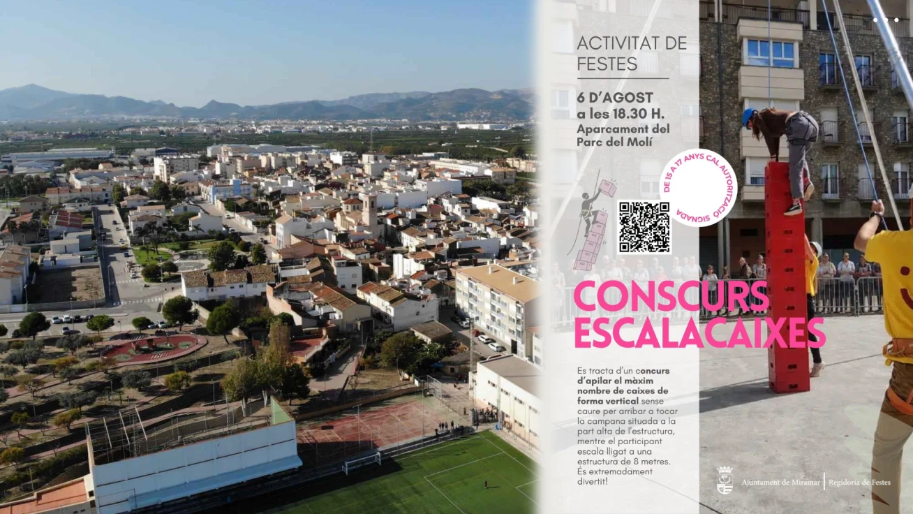 Miramar acoge el ‘Concurso Escalaixes’ como una nueva actividad de sus fiestas patronales