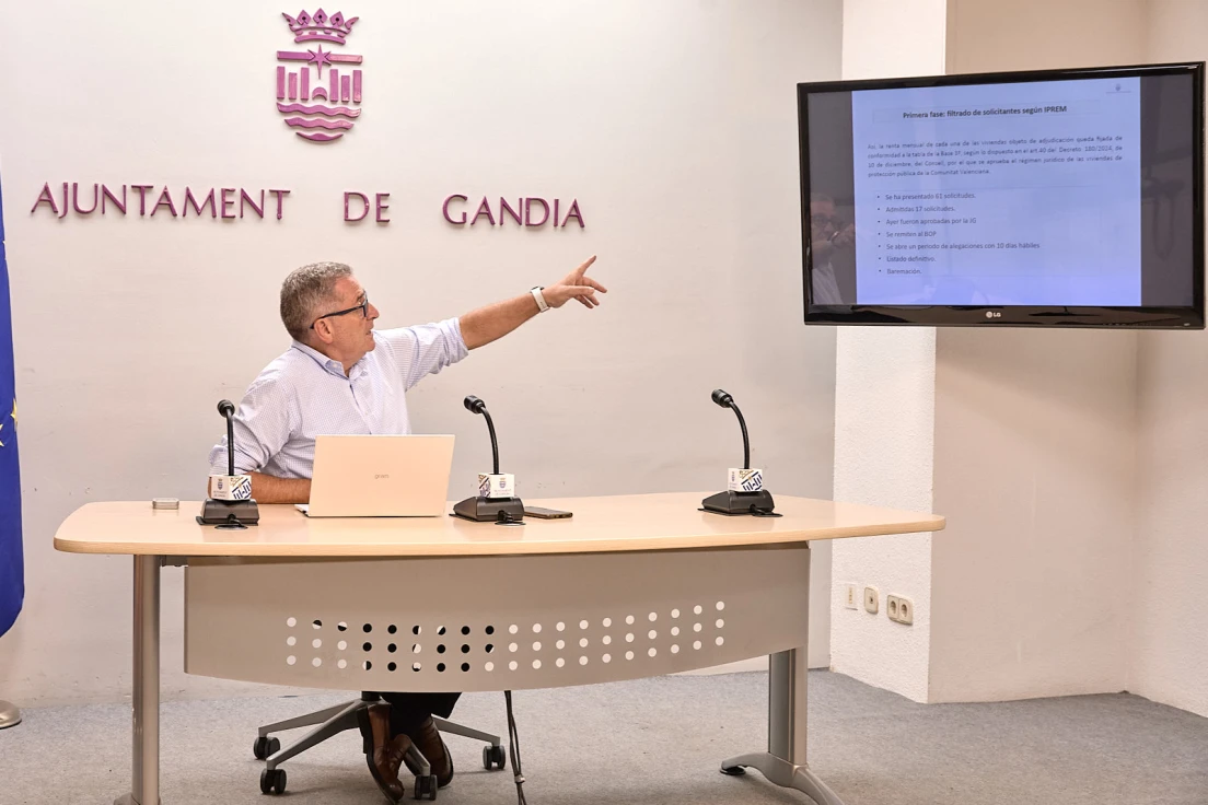 El Ayuntamiento de Gandia prevé entregar en septiembre los pisos de alquiler en Magistrat Català