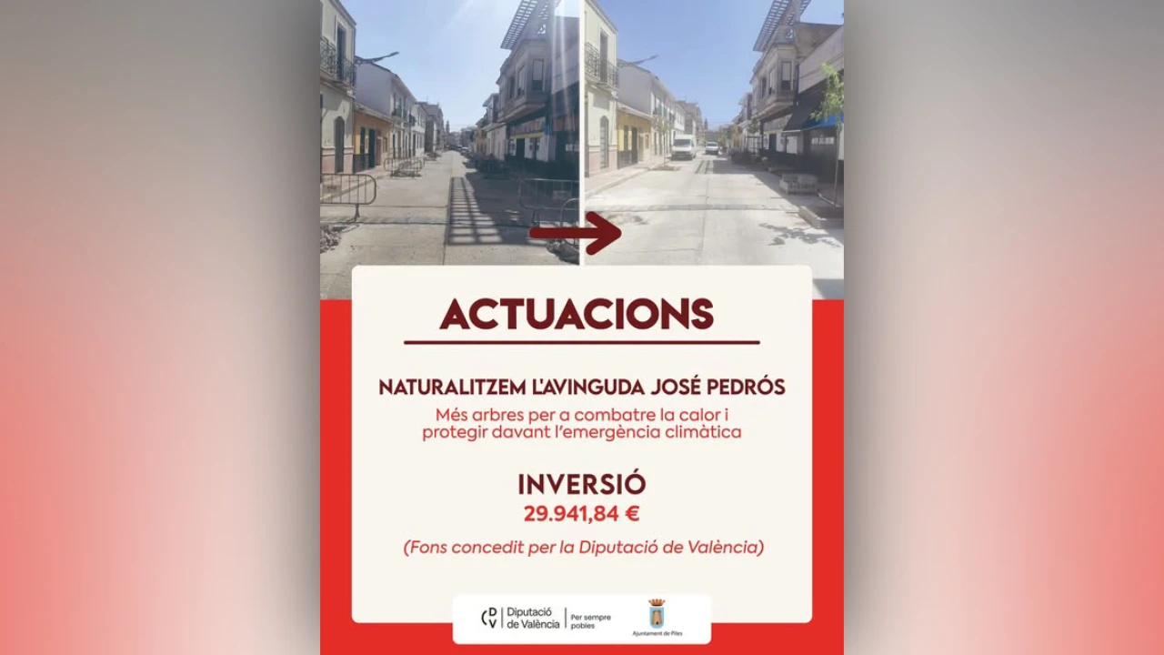 Arrancan las obras de naturalización de la avenida José Pedrós en Piles