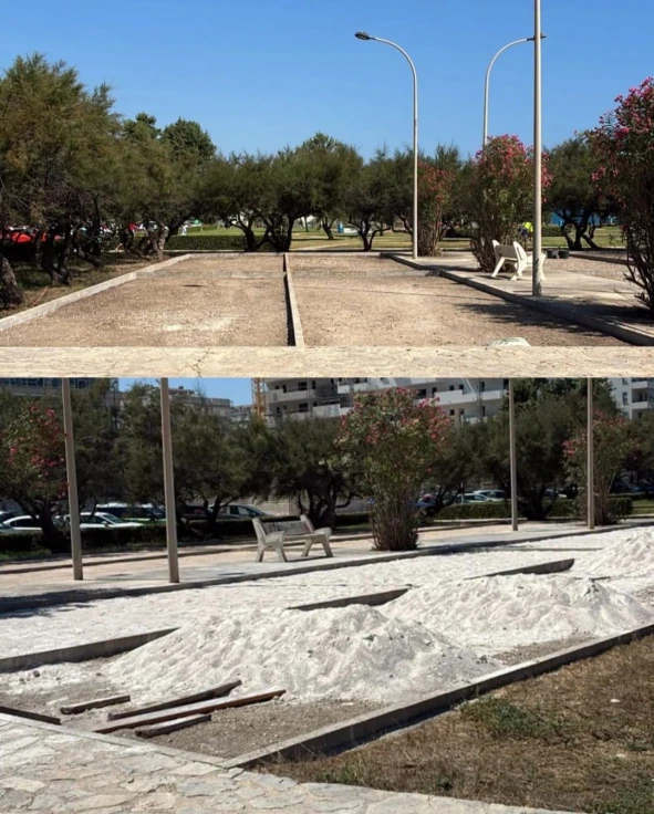 Daimús recupera y pone a punto sus pistas de petanca