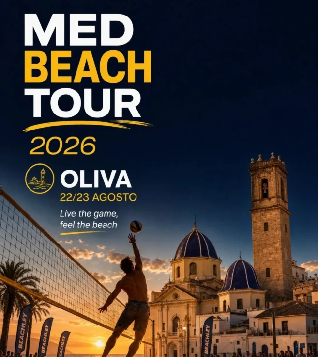 Oliva reúne a 300 jugadores en el MED Beach Tour 2026 de vóley playa