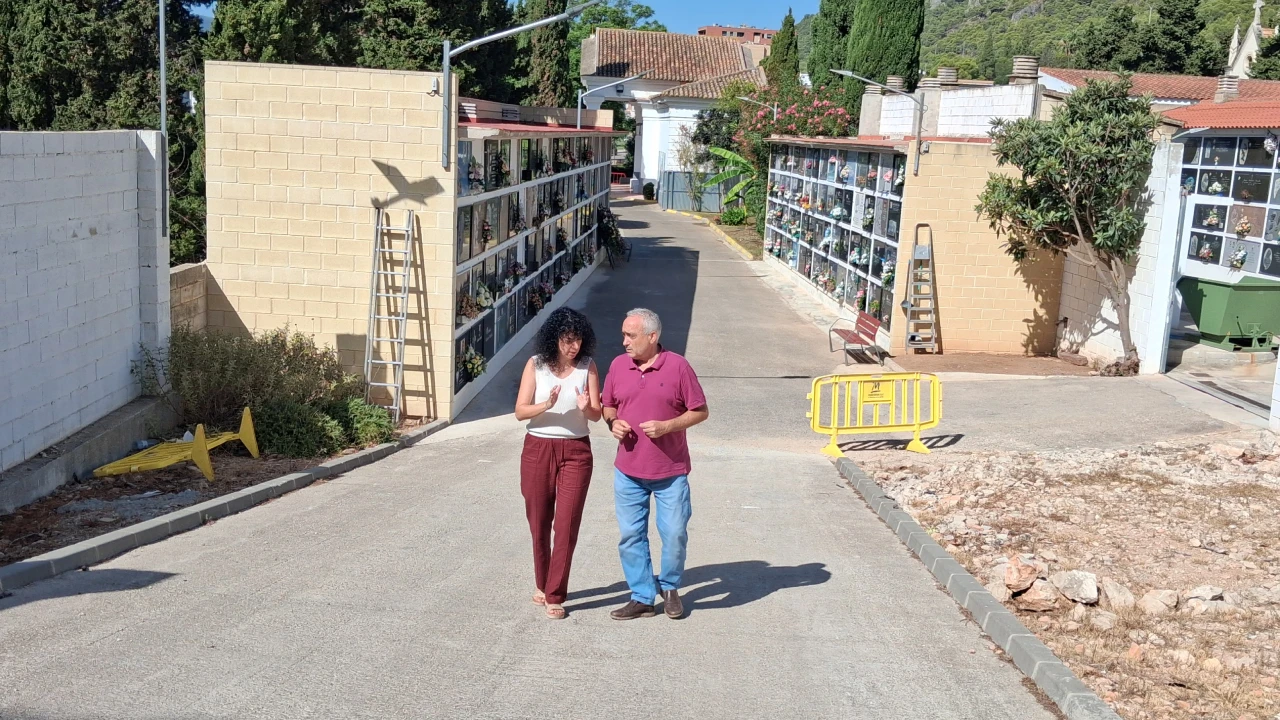 Tavernes avanza en la ampliación de su cementerio municipal con 48 nuevos nichos