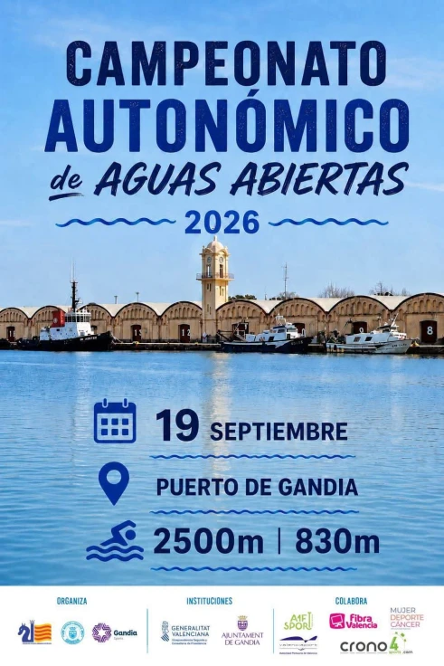 El puerto de Gandia acogerá por primera vez el Campeonato Autonómico de Aguas Abiertas