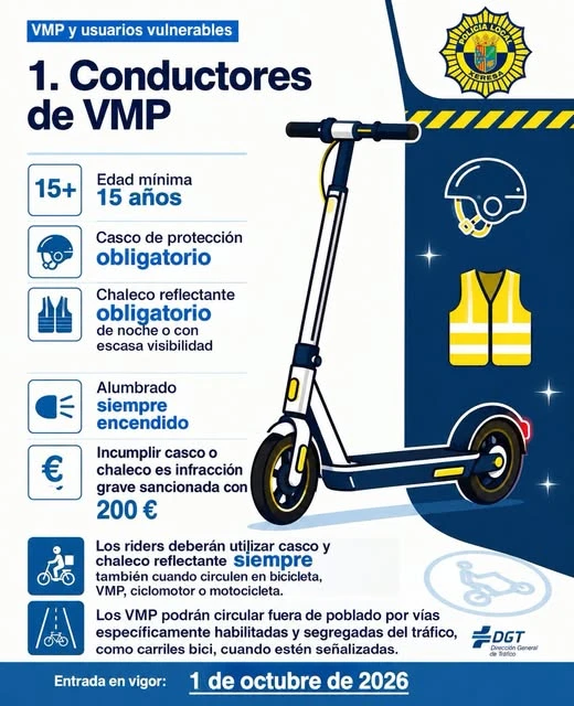 Xeresa endurece las condiciones para el uso de patinetes eléctricos