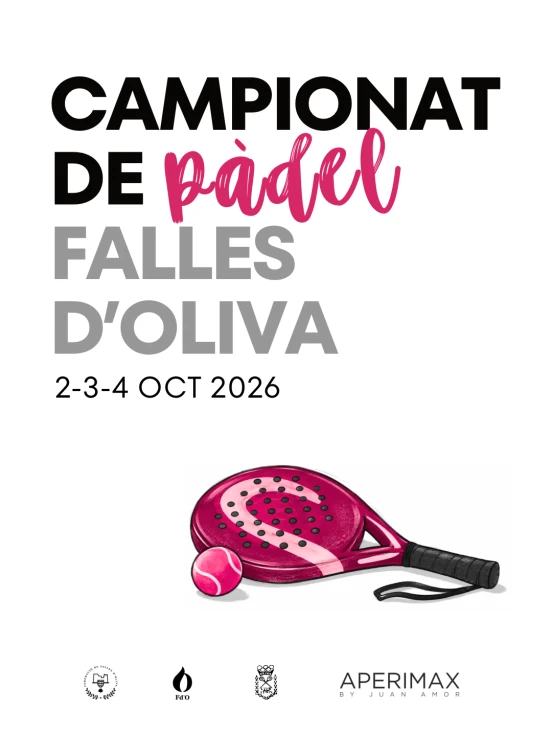 Vuelve una nueva edición del Campeonato de Pádel de las Fallas de Oliva