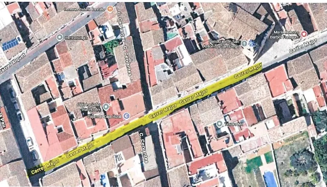 Mañana comienzan las obras de renovación del Carrer Major de Rafelcofer