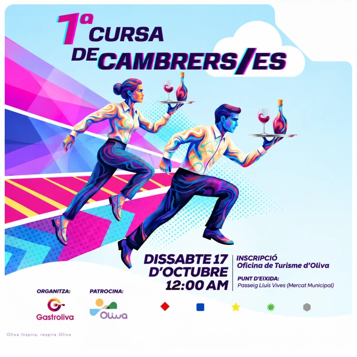 Oliva recupera la tradicional Carrera de Camareros y Camareras
