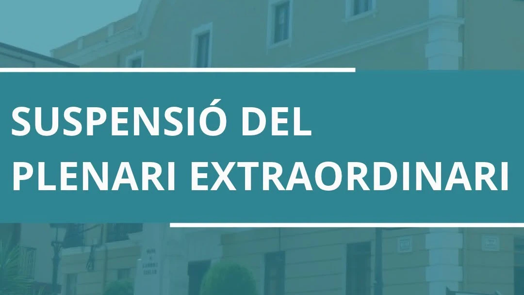 Suspendido el Pleno Extraordinario de Oliva