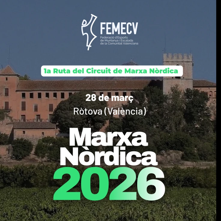 Rótova acogerá la primera ruta del Circuito FEMECV de Marcha Nórdica