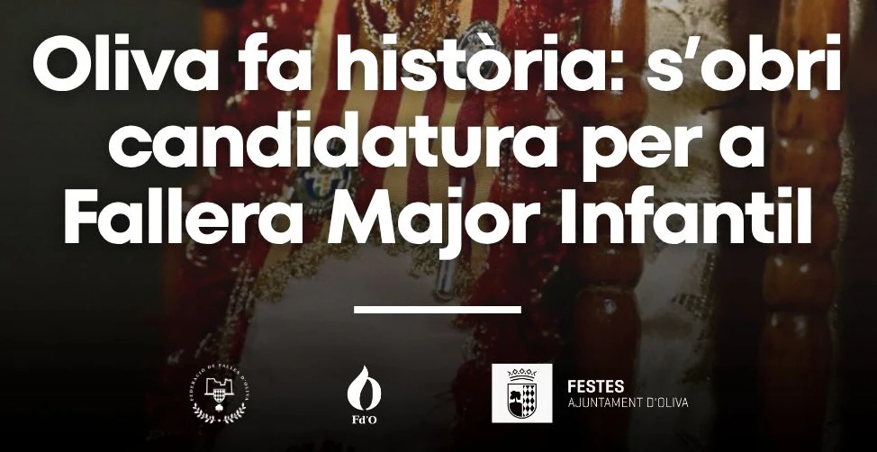 Oliva incorpora la figura de fallera mayor infantil