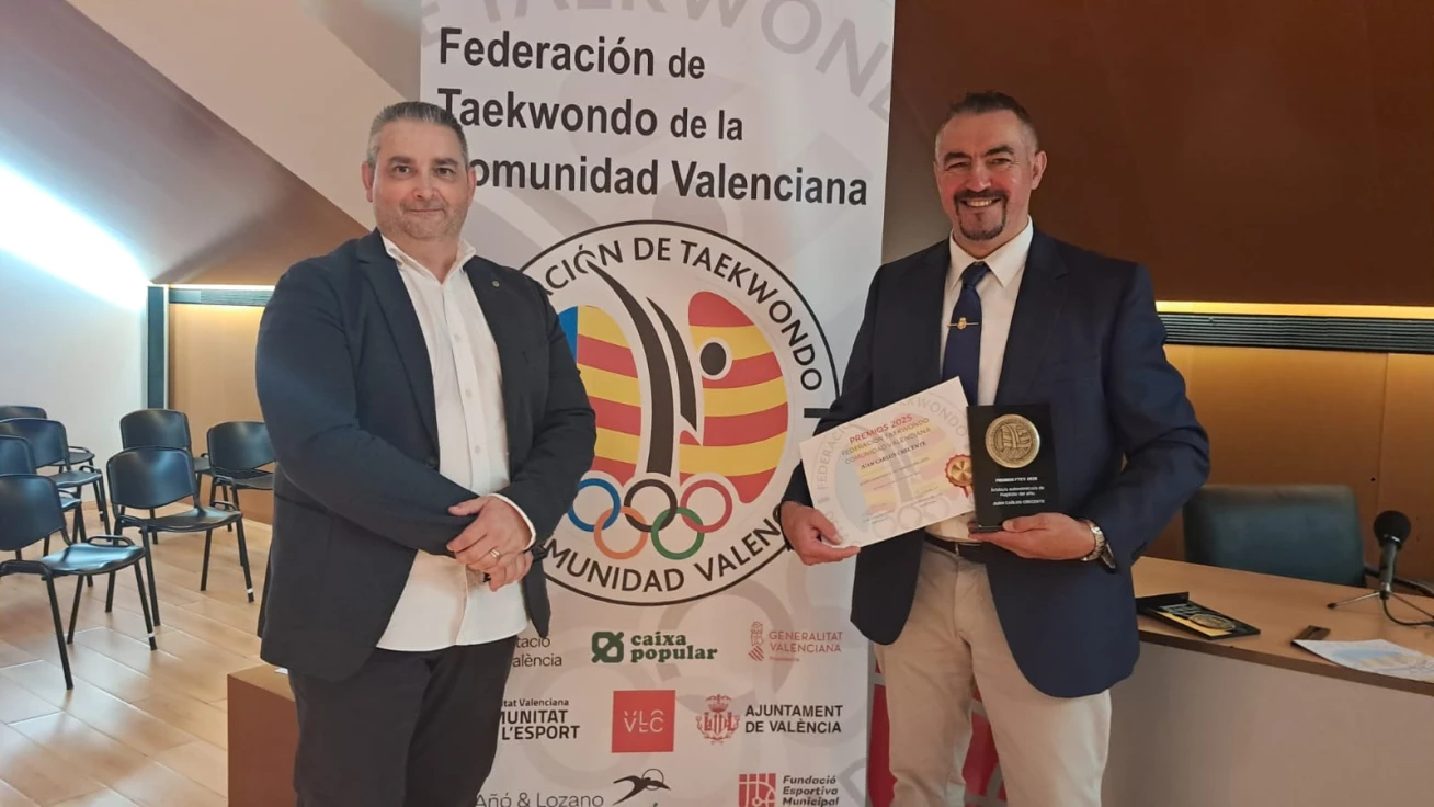 El gandiense Juan Carlos Crecente, premiado como Mejor Árbitro de Hapkido de la Comunitat Valenciana 2025