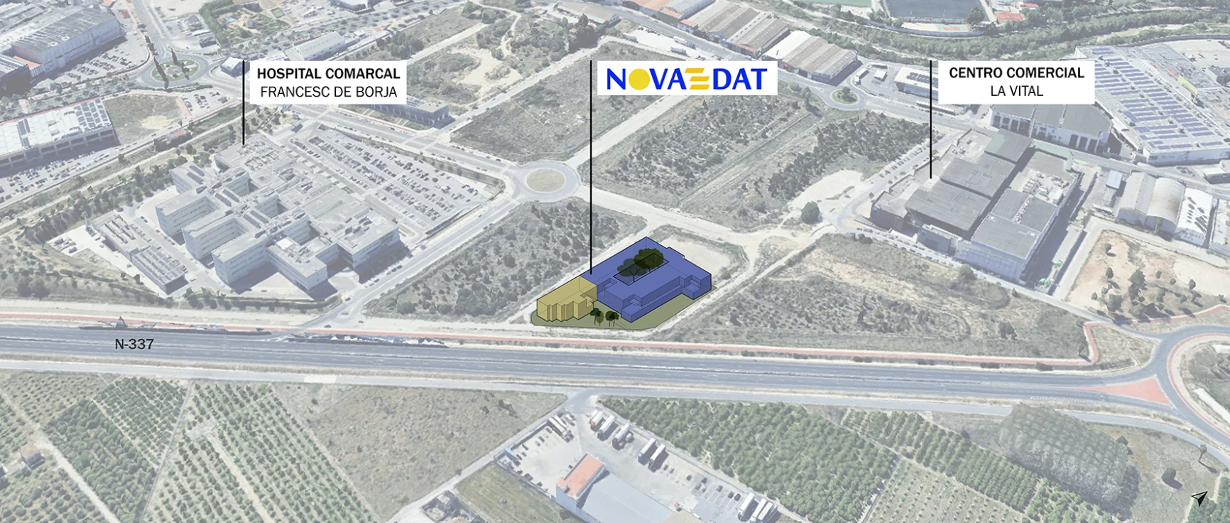 Novaedat: un complejo sociosanitario en Gandia con 160 plazas y una inversión de 12 millones de euros