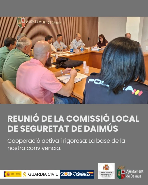 Daimús reactiva la Comisión Local de Seguridad