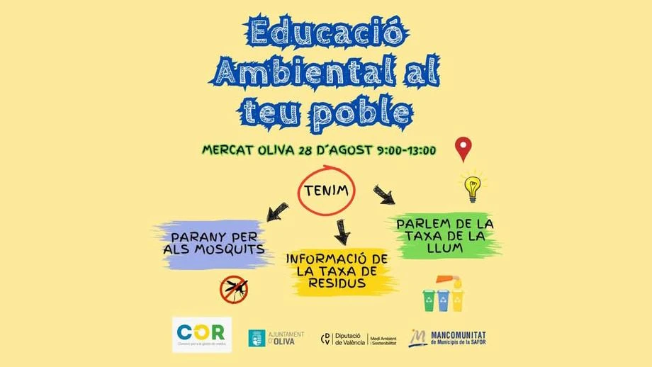 Oliva acogerá una jornada de educación ambiental