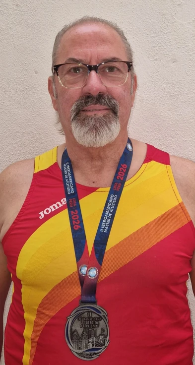 Genaro Rey logra la plata en el Iberoamericano Máster de Atletismo