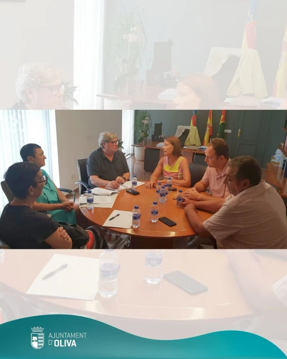 Oliva recibe la visita de representantes del SEPE para analizar los proyectos de empleo financiados por la entidad pública