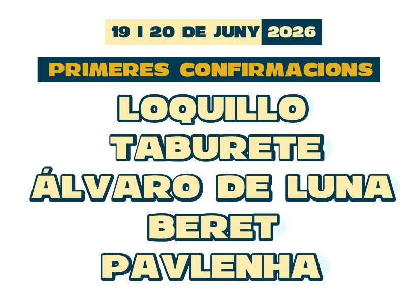 Loquillo, Taburete, Álvaro de Luna, Beret y Pavlenha inauguran el cartel de Del Poble Fest